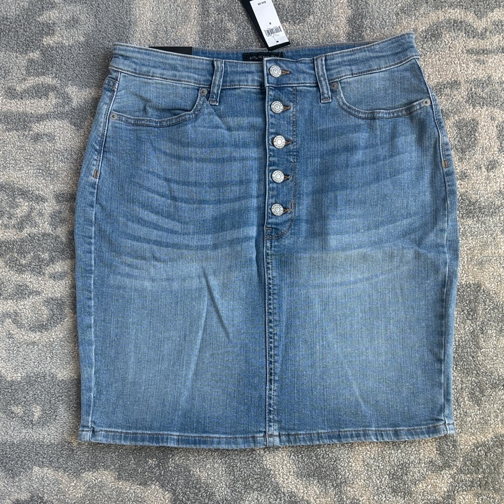 Banana Republic Blue Denim Pencil Skirt